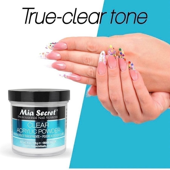 Mia Secret CLEAR acrylic powder 
4oz   /QTY:One - Picture 1 of 7